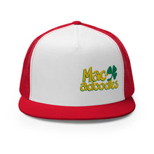 Load image into Gallery viewer, Macadoodles Flat Bill Trucker Cap