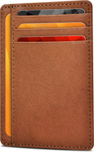 Load image into Gallery viewer, Leather Slim Minimalist Wallet