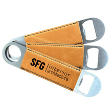 Load image into Gallery viewer, Woodwrx Personalized Leatherette Bottle Opener