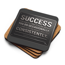 Load image into Gallery viewer, Success Cork-back Coaster