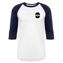 Load image into Gallery viewer, Villeneuve Woodworks Raglan 3/4 Sleeve T-Shirt - white/navy