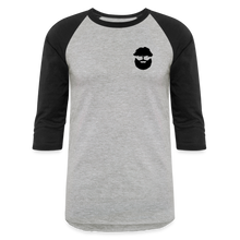 Load image into Gallery viewer, Villeneuve Woodworks Raglan 3/4 Sleeve T-Shirt - heather gray/black