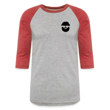 Load image into Gallery viewer, Villeneuve Woodworks Raglan 3/4 Sleeve T-Shirt - heather gray/red