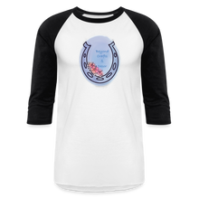 Load image into Gallery viewer, CM2 Woodworks 3/4 Sleeve Raglan T-Shirt - white/black