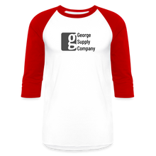 Load image into Gallery viewer, George Supply Raglan T-Shirt - white/red