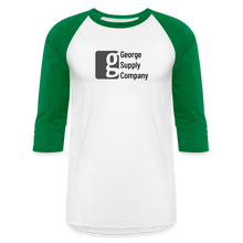Load image into Gallery viewer, George Supply Raglan T-Shirt - white/kelly green