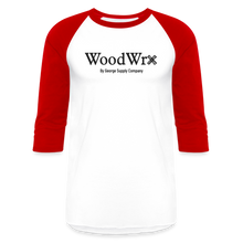 Load image into Gallery viewer, Woodwrx 3/4 Sleeve Raglan T-Shirt - white/red