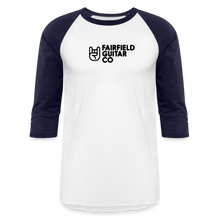 Load image into Gallery viewer, Fairfield Guitar Co 3/4 Sleeve Raglan - white/navy