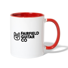 Load image into Gallery viewer, Fairfield Guitar Co Ceramic Mug - white/red