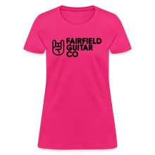 Load image into Gallery viewer, Fairfield Guitar Co Women's T-Shirt - fuchsia