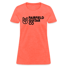 Load image into Gallery viewer, Fairfield Guitar Co Women's T-Shirt - heather coral