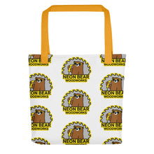 Load image into Gallery viewer, Neon Bear Woodworks Tote bag