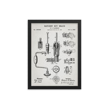 Load image into Gallery viewer, Ratchet Bit Brace Patent Framed Poster