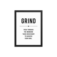 Load image into Gallery viewer, GRIND Framed Poster