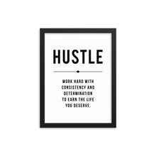 Load image into Gallery viewer, HUSTLE Framed Poster