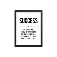 Load image into Gallery viewer, SUCCESS Framed Poster