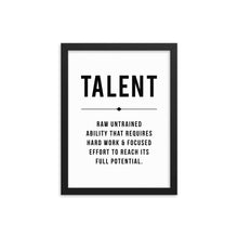 Load image into Gallery viewer, TALENT Framed Poster