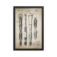 Load image into Gallery viewer, Push Screwdriver Patent Framed poster