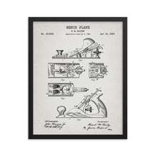 Load image into Gallery viewer, Bench Plane Patent Framed Poster