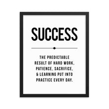 Load image into Gallery viewer, SUCCESS Framed Poster