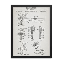 Load image into Gallery viewer, Claw Hammer Patent Framed Poster