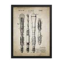 Load image into Gallery viewer, Push Screwdriver Patent Framed poster