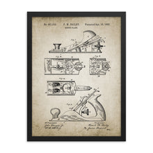 Load image into Gallery viewer, Bench Plane Patent Framed poster
