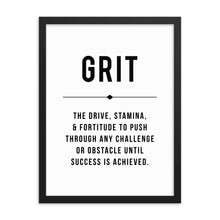 Load image into Gallery viewer, GRIT Framed Poster