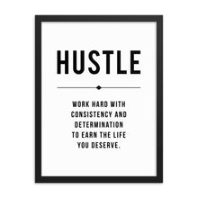 Load image into Gallery viewer, HUSTLE Framed Poster