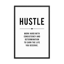 Load image into Gallery viewer, HUSTLE Framed Poster