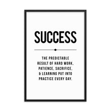 Load image into Gallery viewer, SUCCESS Framed Poster