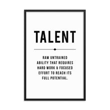 Load image into Gallery viewer, TALENT Framed Poster