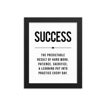 Load image into Gallery viewer, SUCCESS Framed Poster