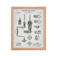 Load image into Gallery viewer, Ratchet Bit Brace Patent Framed Poster