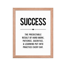 Load image into Gallery viewer, SUCCESS Framed Poster