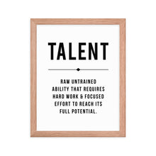 Load image into Gallery viewer, TALENT Framed Poster
