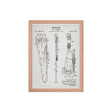 Load image into Gallery viewer, Hand Saw Patent Framed Poster