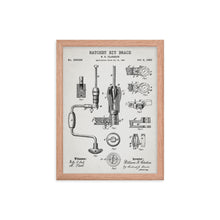 Load image into Gallery viewer, Ratchet Bit Brace Patent Framed Poster