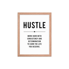 Load image into Gallery viewer, HUSTLE Framed Poster