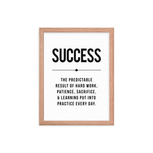 Load image into Gallery viewer, SUCCESS Framed Poster