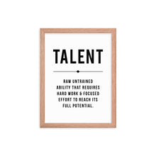Load image into Gallery viewer, TALENT Framed Poster