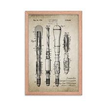 Load image into Gallery viewer, Push Screwdriver Patent Framed poster