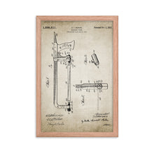 Load image into Gallery viewer, Hack Saw Patent Framed poster