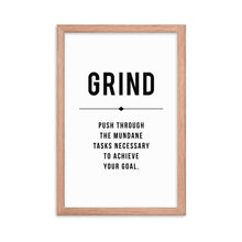 Load image into Gallery viewer, GRIND Framed Poster