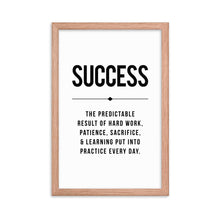 Load image into Gallery viewer, SUCCESS Framed Poster