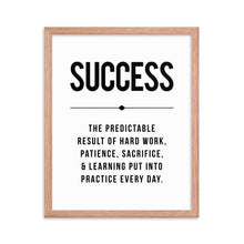 Load image into Gallery viewer, SUCCESS Framed Poster