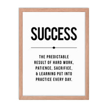 Load image into Gallery viewer, SUCCESS Framed Poster