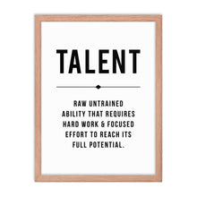 Load image into Gallery viewer, TALENT Framed Poster