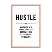 Load image into Gallery viewer, HUSTLE Framed Poster