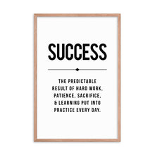 Load image into Gallery viewer, SUCCESS Framed Poster